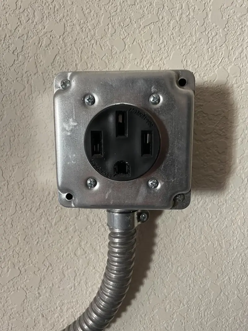 NEMA 14-50 outlet installed for Electrical Panel Upgrade in Portales